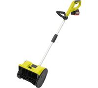 Déneigeuse électrique 20V, déneigeuse sans fil avec une largeur de travail de 32 cm, une hauteur de déneigement de 16 cm, une vitesse de 2200 tr/min et une portée de 8 mètres. Déneigeuses antivibratoi