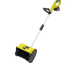 Déneigeuse électrique 20V, déneigeuse sans fil avec une largeur de travail de 32 cm, une hauteur de déneigement de 16 cm, une vitesse de 2200 tr/min et une portée de 8 mètres. Déneigeuses antivibratoi