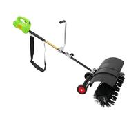 Déneigeuse sans fil 800-1300 W - Longueur du produit : 1,8 m | Souffleur 2 en 1 sans balais avec sac à outils, 2 roues auxiliaires et 2 roues à brosse, souffleur de jardin pour maisons