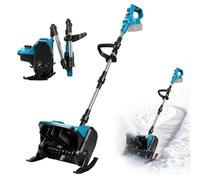 Déneigeuse sans fil avec entraînement par courroie renforcée pour Makita 18 | Pelle à neige électrique 900 W avec châssis surélevé - 25 cm - Distance de lancement : 8 m - Pour terrains difficiles