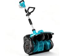 Déneigeuse sans fil compatible avec batterie Makita 18 V, moteur sans | Largeur de travail électrique avec roulettes, largeur de travail 30 cm, hauteur de dégagement jusqu'à 15 cm