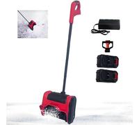 Déneigeuses électriques d'extérieur pour l'hiver, fonctionnant jusqu'à -20°. Déneigeuse avec 2 batteries x 21V 2.0Ah. Facile à transporter et à ranger. Équipement de déneigement amovible. Largeur de t