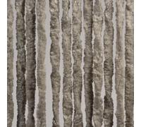 Denl Moustiquaire Rideau de porte Cattail Gris 90x220cm - Haute qualité, lavable et raccourcissable