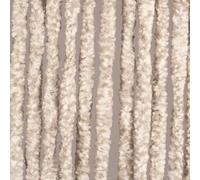 Denl Moustiquaire Rideau de porte Chenille Haute qualité Blanc/Gris 100x220cm