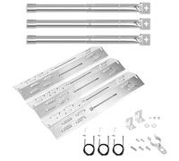 Denmay 31 to 44CM Universel Réglable Brûleurs de Gril, Tubes croisés, 30 to 53CM Plaque de diffuseur de Chaleur pour Landmann, Tepro, Taino, Enders Gasgrill, Gasgrill Ersatzteile Lot de 3