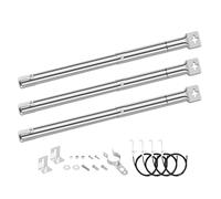 Denmay 31cm - 45 cm brûleur universel en acier inoxydable pièces de rechange pour Landmann Triton 2/3, Enders, Tepro, Taino, Campingaz, Charbroil, Barbecook, Blooma et autres barbecues, 3 paquets
