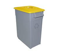 Denox Conteneur Zeus avec Ouverture, 65 L, Jaune