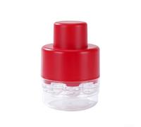 Dénoyauteur de cerises 7 en 1 pour cerises, prunes, olives - Élimination rapide de 7 fruits - Passe au lave-vaisselle - Ergonomique - Blanc (rouge)