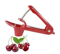 Dénoyauteur de Cerises,Cerises Prunes Fruits Dénoyauteur Manuel Multifonctionnel,Dénoyauteur Portable,Cuisine pour Fruit Dénoyauteurs (Rouge)