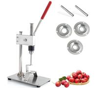 Dénoyauteur de cerises manuel en acier inoxydable 304 avec poignée antidérapante pour dénoyauter l'aubépine, les dattes rouges, les cerises - Dénoyauteur de fruits facile