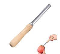 Dénoyauteur de cuisine multifonction en acier inoxydable - Dénoyauteur de fruits manuel multifonction avec poignée en bois antidérapante pour une préparation rapide des salades et des jus