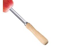 Dénoyauteur de poire en acier inoxydable - Dénoyauteur de fruits manuel multifonction avec poignée en bois antidérapante pour une préparation rapide de salades et de jus