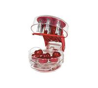 Dénoyauteur multi pour cerises - AIMOONSA - 6 broches - Extrait 6 cerises - Base amovible récupère noyaux et jus - Broches en zinc