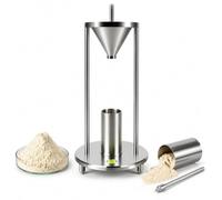 Densimètre empilé en acier inoxydable avec entonnoir de 12,7 mm | Densimètre de poudres en vrac avec godet doseur de 100 ml et entonnoir de 120 ml, pour la mesure de la densité