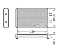 DENSO Échangeur Thermique Chauffage Habitacle Aluminium Pour Iveco Daily III