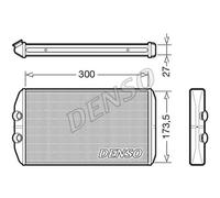 DENSO Échangeur Thermique Chauffage Intérieur pour Iveco Daily VI Châssis /