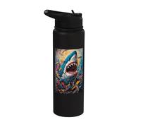 Dents de requin Océan Apex Jaws Predator Stainless Steel Insulated Water Bottle