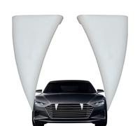 Dents de vampire pour voiture - Dents de vampire avec dents pour voiture | Kit de décoration de pare-chocs 2X. Cannes de cornes de démons blanches effrayantes pour l'extérieur à installer sur la
