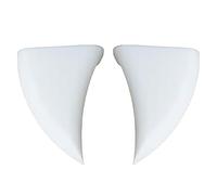 Dents de vampire pour voiture - Dents de vampire avec dents pour voiture | Kit de décoration de pare-chocs 2X. Cannes de cornes de démons blanches effrayantes pour l'extérieur à installer sur la
