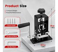 Dénudeur de câbles manuel - Pour câbles de 1 à 25 mm - Compatible avec perceuse - Pour le recyclage du cuivre - Portable - Noir