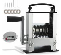 Dénudeuse de câble - Machine à dénuder les fils - Double entraînement - Pour déchets de cuivre de 1 à 17 mm - Outil de dénudage réglable - Gris