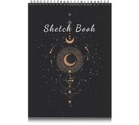 Deokke Carnet de croquis A4,Carnet de Dessin Reliure Spirale,100GSM Papier épais,100 Pages/50 Feuilles,Mignon,Carnet de Croquis avec Artistique,Convient pour débutants