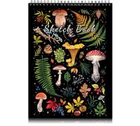 Deokke Carnet de croquis A4,Carnet de Dessin Reliure Spirale,100GSM Papier épais,100 Pages/50 Feuilles,Mignon,Carnet de Croquis avec Artistique,Convient pour débutants