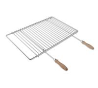Deos-grill Grille Barbecue INOX réglable 50-70 × 37 cm avec poignées | Version réglable avec poignées