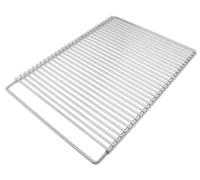 DEOS Grille de cuisson réglable en acier inoxydable 60–70 × 45 cm sans poignées en bois