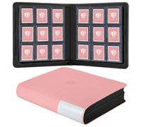 Deoyibu Classeur à chargement supérieur, peut contenir 324 chargeurs par le haut, étui de rangement de cartes à 9 poches avec 18 pochettes double face, porte-cartes rigides de 7,6 x 10,2 cm, onglet