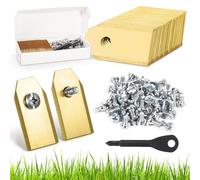 DEPAR Lot de 60 lames de rechange pour tondeuse à gazon, lames de coupe en titane de 0,75 mm, lames de tondeuse robot pour tondeuse à gazon, pour für Gardena, für Yard Force