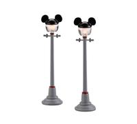 département 56 Mickey Street Lights General accessoire, alliage de zinc, plastique, LED, 100% polyester mousse Remplir, Multi Couleur