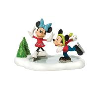 Department 56 Disney Village Figurine Mickey et Minnie Patin à Glace