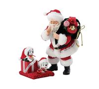 Department 56 Possible Dreams Disney 101 Dalmatiens et Père Noël Reasons to Love Ensemble de Figurines de Noël Multicolore 25,4 cm