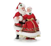 Department 56 Possible Dreams Traditions Figurine Père Noël et Mme Claus Nine Ladies Dancing 12 Days of Christmas Multicolore 27,9 cm