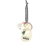 Department 56 Snowpinions Décoration à Suspendre Motif Ferme All I Want for Christmas is Ewe Multicolore 7,6 cm