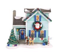 Department 56 The Original Snow Village Rudolph Maison de renne au nez rouge, 20,6 cm, multicolore