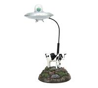 Department 56 Village Collection Accessoires Halloween Udderly Unbelievable OVNI et Vache Figurine animée Multicolore 24 cm