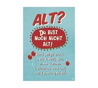 Depesche 0011673-003 Carte Invitation Anniversaire Originale, Cartes Anniversaire avec Inscription en Allemand, Éléments Mobiles et Enveloppe 14,8 x 21 cm