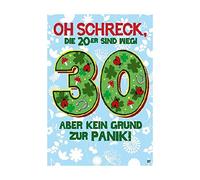 Depesche 0011673-007 Carte d'anniversaire originale avec musique, inscription et éléments mobiles pour 30 ans Enveloppe incluse 14,8 x 21 cm