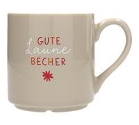 Depesche 0013594-002 Tasse préférée, motif n° 2, avec inscription en allemand (300 ml), en porcelaine, partiellement avec feuille dorée et impression intérieure