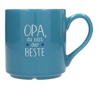 Depesche 0013594-015 Tasse préférée, motif n° 15, avec inscription en allemand (300 ml), en porcelaine, partiellement avec feuille dorée et impression intérieure