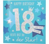 Depesche 11515-031 Carte d'anniversaire musicale avec texte intérieur original et enveloppe 15,5 x 15,5 cm