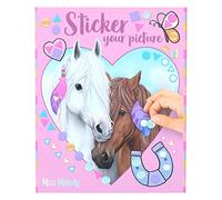 Depesche 12068 Miss Melody Sticker Your Picture - Livre d'autocollants avec 25 Pages de Motifs de Chevaux à compléter, y Compris 10 Feuilles d'autocollants