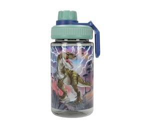 Depesche 12899 Dino World Reflektor - Gourde avec Grand Motif de Dino et éclair, Gourde de Sport avec Anse et capacité de 500 ML