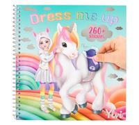 Depesche 13215 Ylvi Dress Me Up - Livre d'autocollants avec 24 Pages de Motifs de Licornes pré-imprimés à réaliser soi-même, y Compris 11 Feuilles d'autocollants