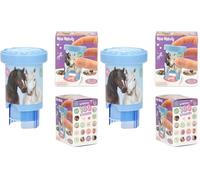 Depesche 13350 Miss Melody Sticker Stamper - Set d'autocollants pour tamponner des Autocollants de Chevaux, y Compris Un Tampon et 160 Autocollants (Lot de 2)