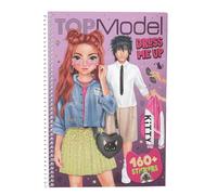 Depesche 13387 TOPModel Rebel Kitty - Livre d'autocollants Dress Me Up avec 20 Pages de Motifs de modèles pré-imprimés à réaliser soi-même, y Compris 7 Feuilles d'autocollants