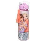 Depesche 13409 TOPModel Girl Power Gourde semi-transparente, avec imprimé modèle, couvercle à rabat et poignée, contenance : environ 550 ml