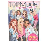 Depesche - Livre de stickers TOPModel Stickerworld 13423 - 16 pages de fond, 6 pages d'autocollants